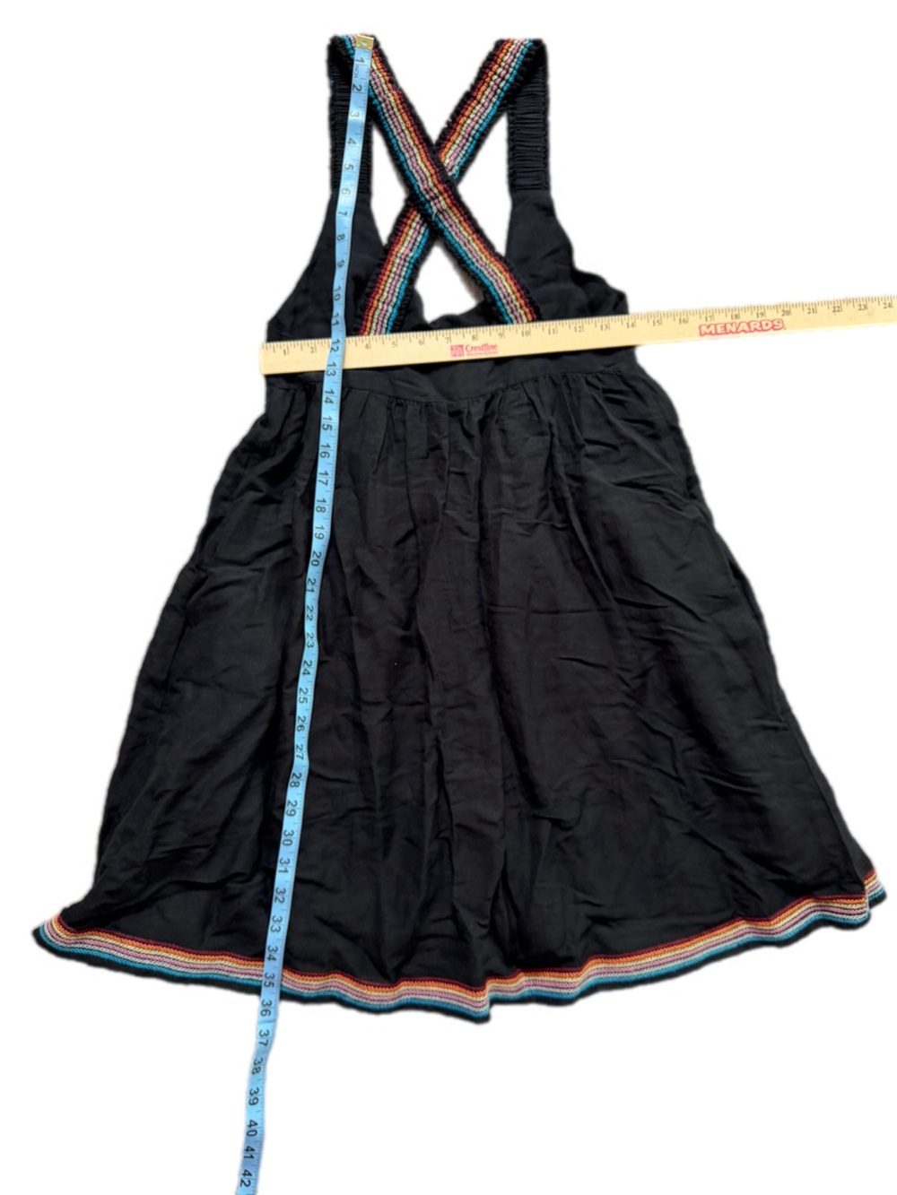 Solid & Striped The Jamie Dress Blackout Linen Blend Embroidered Strap NWT - Picture 7 of 11